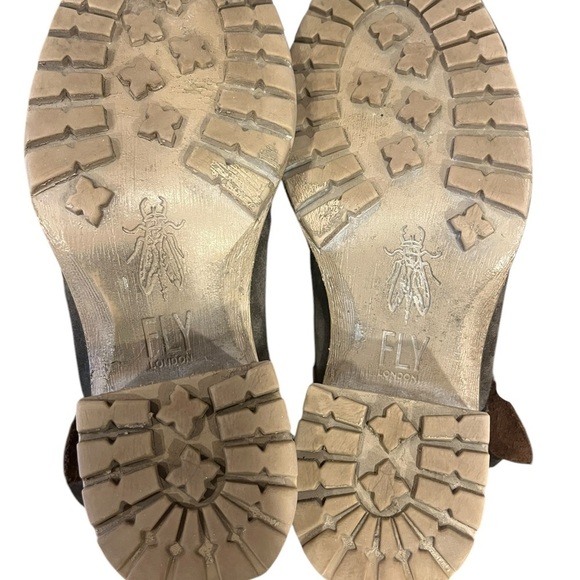 FLY LONDON‎ Brown Suede Lok Boots - Picture 6 of 9